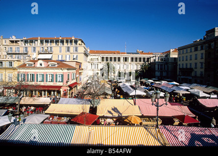 Nice Cours Saleya market Alpes-MAritimes 06 French Riviera Cote d'azur PACA France Europe Stock Photo