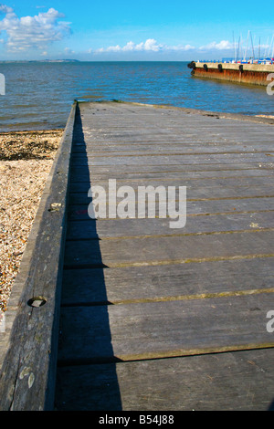 Causway at Herne Bay, Kent, England, UK. Portrait colour photograph (005) Stock Photo