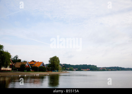 waterfront  Nida on the Curonian spit Lithuania Stock Photo