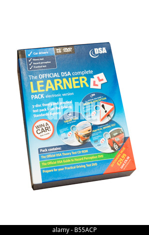 Driving license Official DSA learner kit DVD Stock Photo