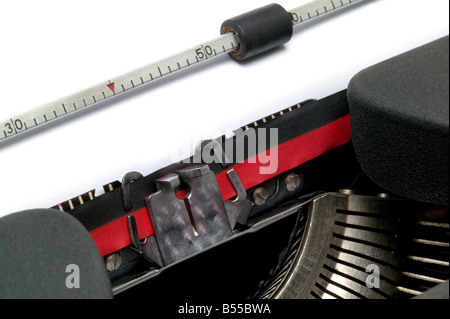 Typewriter close up at an angle