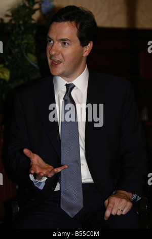 Conservative Party Conference at the Winter Gardens Blackool 2007 Shadow Chancellor Tory boy wonder George Osborne at the Tory Conf Blackpool Stock Photo