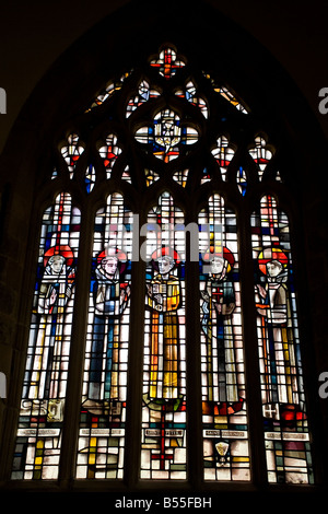 Jarrow Window 7th century Saxon stained glass window in St. Paul's Church in Jarrow ...