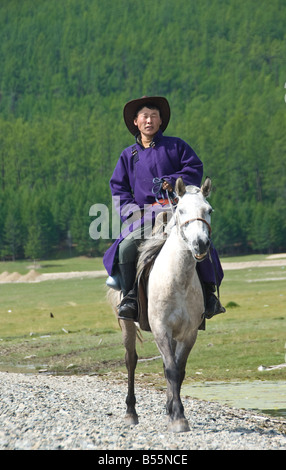 Mongolian Nomad Horseman Stock Photo - Alamy