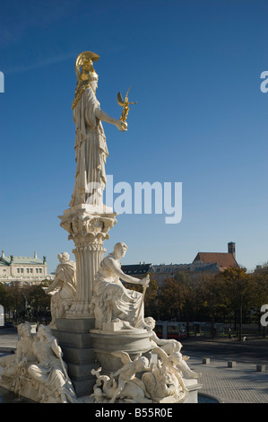 Wien Ringstraße Parlament Theophil Hansen 1883 Vienna Ringstrasse Parliament Theophil Hansen 1883 Stock Photo