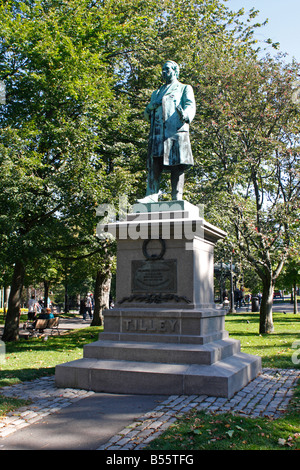 Statue of Sir Samuel Leonard Tilley Father of the Confederation of  Saint John New Brunswick Canada Stock Photo