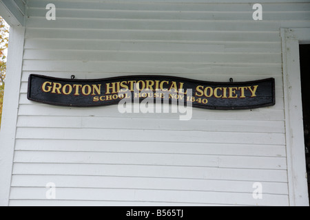 Groton School House in Groton New Hampshire USA which is part of scenic New England Stock Photo