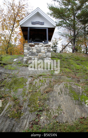 Bell at Groton School House in Groton New Hampshire USA which is part of scenic New England Stock Photo