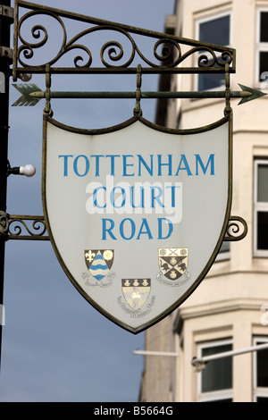 Tottenham County Sign Tottenham Court Road sign Stock Photo - Alamy