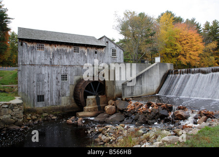 Taylor Sawmill State Historic Site Located on Ballard Pond in Derry New Hampshire USA Stock Photo