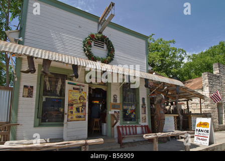 Texas Hill Country Bandera historic old town 11th Street Cowboy Bar Stock Photo