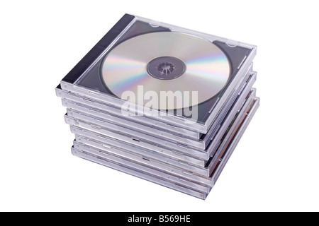 DVD case isolated on a white background Stock Photo