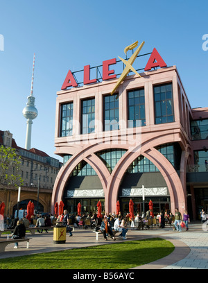 Exterior of new ALEXA shopping mall in Alexanderplatz in Berlin Germany Stock Photo