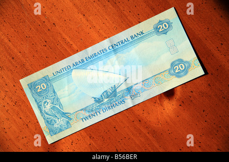 United Arab Emirates 20 Dirham Note Stock Photo - Alamy