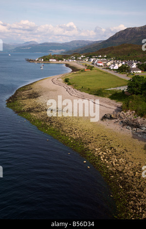 Skye bridge and village of Kyleakin Isle of Skye Scotland October 2010