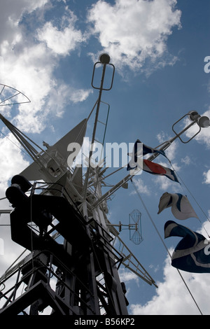 HMS Cavalier Radio Mast Stock Photo