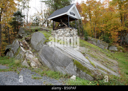 Bell at Groton School House in Groton New Hampshire USA which is part of scenic New England Stock Photo