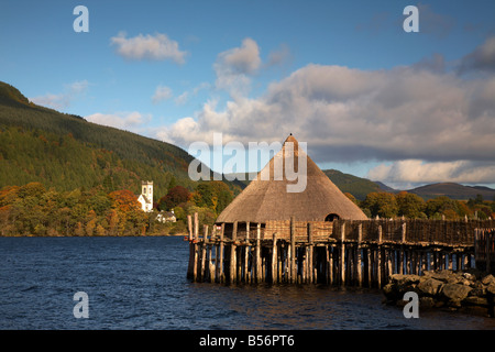 Scottish Crannog Centre, Loch Tay, Scotland Stock Photo