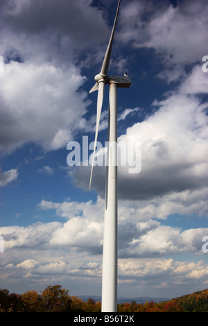 Mountaineer Wind Energy Center wind turbines on Backbone Mountain Tucker County West Virginia Stock Photo