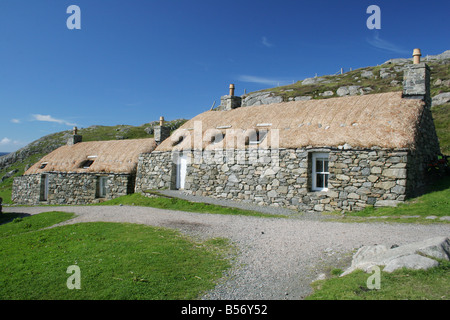 Na Gearrannan Blackhouse village, Isle of Lewis, Outer Hebrides, Scotland Stock Photo