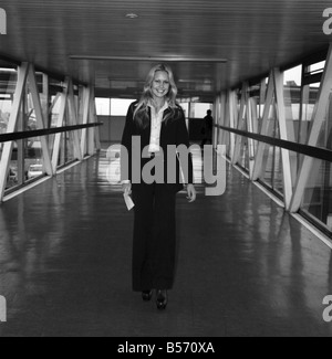 Miss World Anneline Kriel Of South Africa At Heathrow Airport. January ...