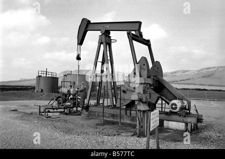 Oil well at Kimmeridge, near Wareham, Dorset. February 1975 75-00984-001