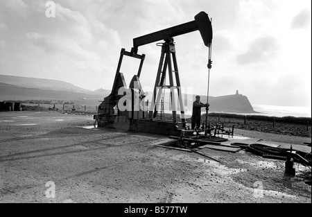Oil well at Kimmeridge, near Wareham, Dorset. February 1975 75-00984