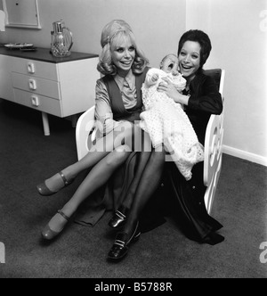 Mrs. Ruth Lee the model gran and Gay Rhodes the model mother were photpgrahed together in the Rhodes house in Chigwell, Essex. January 1970 70-00021-005 Stock Photo
