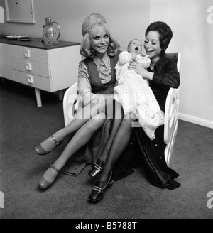 Mrs. Ruth Lee the model gran and Gay Rhodes the model mother were photpgrahed together in the Rhodes house in Chigwell, Essex. January 1970 70-00021 Stock Photo