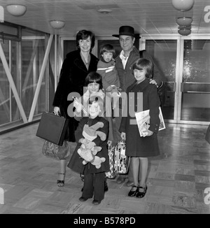 American Actor Tony Curtis And His Wife Leslie Allen Arriving For The 