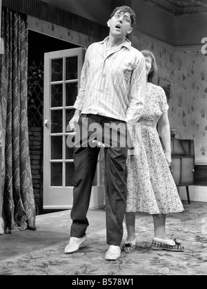 Shaw Theatre. The Birthday Party. Harold Pinter's play The Birthday Party. The Shaw Theatre Euston Road, N.W.I. John Alderton-St Stock Photo