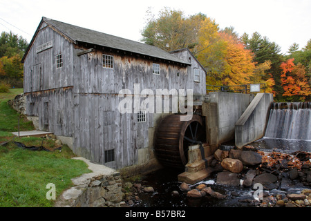 Taylor Sawmill State Historic Site Located on Ballard Pond in Derry New Hampshire USA Stock Photo