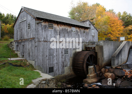 Taylor Sawmill State Historic Site Located on Ballard Pond in Derry New Hampshire USA Stock Photo