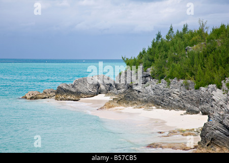 West Whale Bay Beach, Southampton, Bermuda Stock Photo