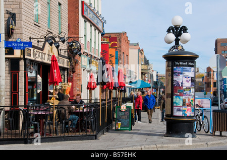 Cafes at Byward Market Ottawa Ontario canada Stock Photo