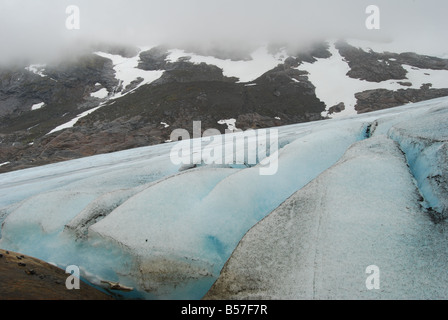 Okstinden Glacier, Nordland, Northern Norway, Scandinavia Stock Photo