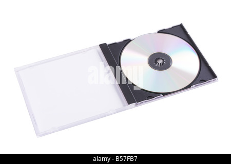 DVD case isolated on a white background Stock Photo