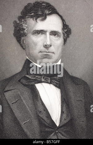Vintage portrait of Franklin Pierce (1804 - 1869) - the 14th US ...