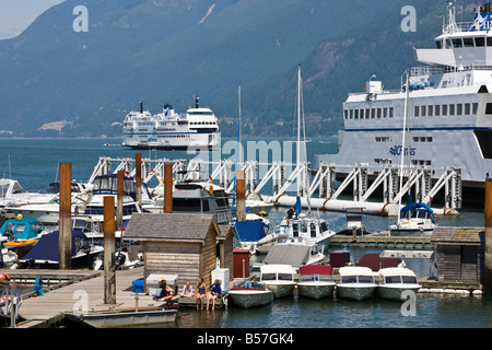 BC Ferries ferries at Horseshoe Bay, British Columbia, Canada Stock Photo