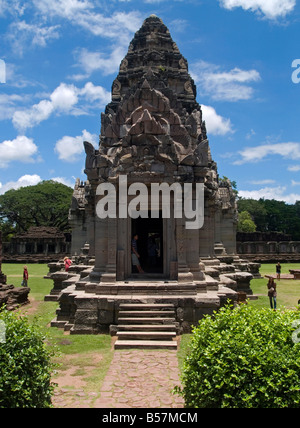 the Khmer temples of Prasat Phimai in Thailand Stock Photo