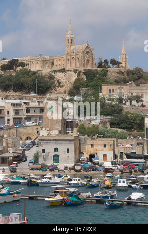 Port of Mgarr, Gozo, Malta, Mediterranean, Europe Stock Photo