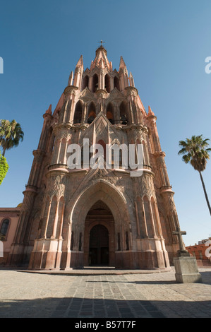 La Parroquia, a church in San Miguel de Allende (San Miguel), Guanajuato State, Mexico, North America Stock Photo