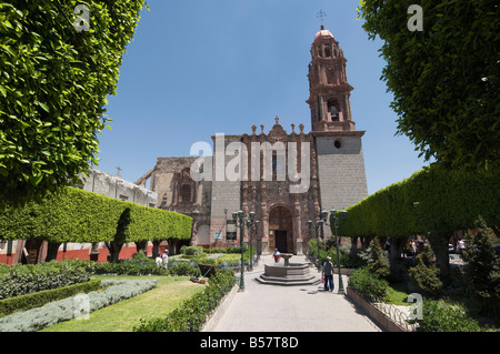Templo de San Francisco, a church in San Miguel de Allende (San Miguel), Guanajuato State, Mexico, North America Stock Photo