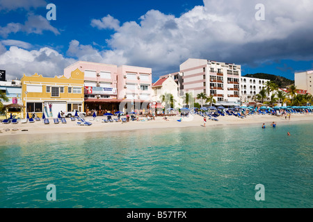 The Dutch capital of Philipsburg, St. Maarten, Netherlands Antilles, Leeward Islands, West Indies, Caribbean, Central America Stock Photo