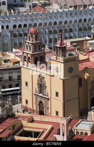 The Basilica de Nuestra Senora de Guanajuato, Guanajuato, Guanajuato State, Mexico Stock Photo