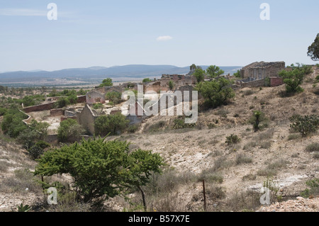 Old silver mine, Mineral de Pozos (Pozos), a UNESCO World Heritage Site, Guanajuato State, Mexico, North America Stock Photo