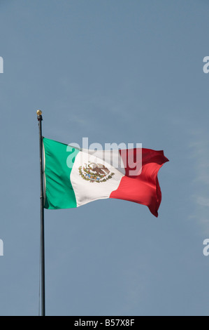 Mexican flag, Queretaro, Queretaro State, Mexico, North America Stock Photo