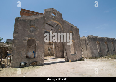 Old silver mine, Mineral de Pozos (Pozos), a UNESCO World Heritage Site, Guanajuato State, Mexico, North America Stock Photo