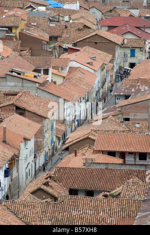Rooftops in Cuzco, Peru, South America Stock Photo