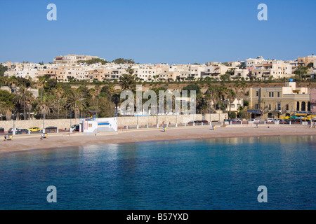 St. Julian's Bay, Malta, Mediterranean, Europe Stock Photo